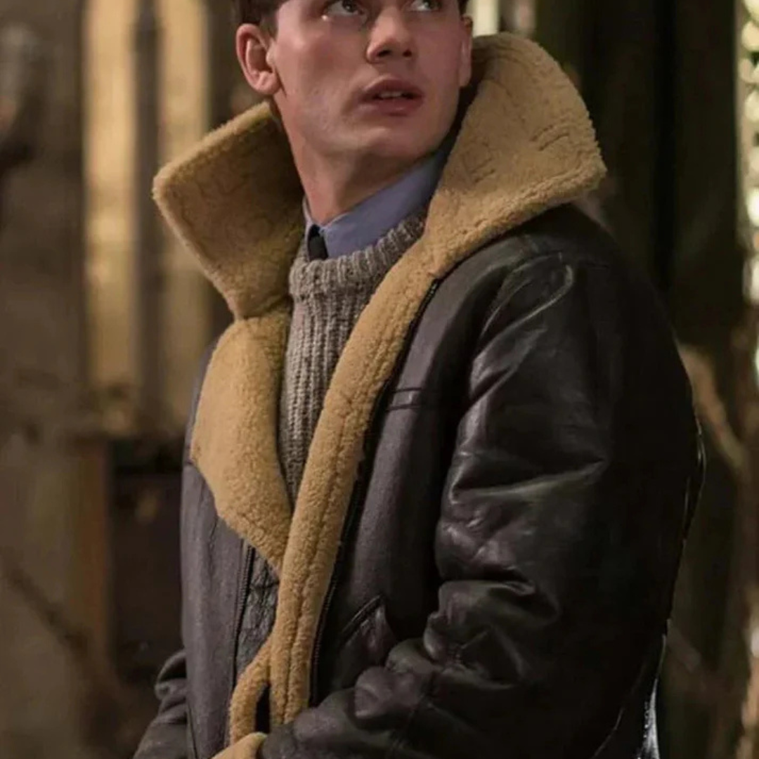 Chaqueta de piel con pelo suave