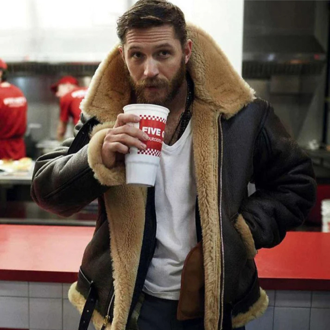 Chaqueta de piel con pelo suave