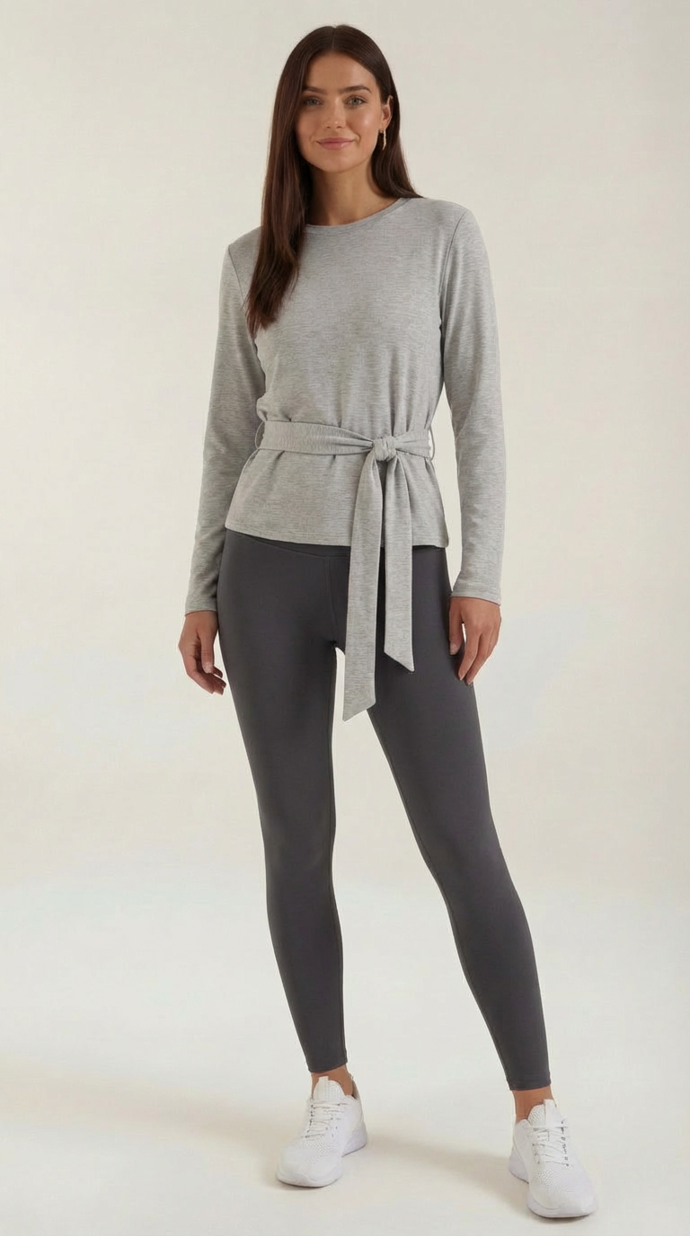 Top Holly de manga larga con detalle de lazo