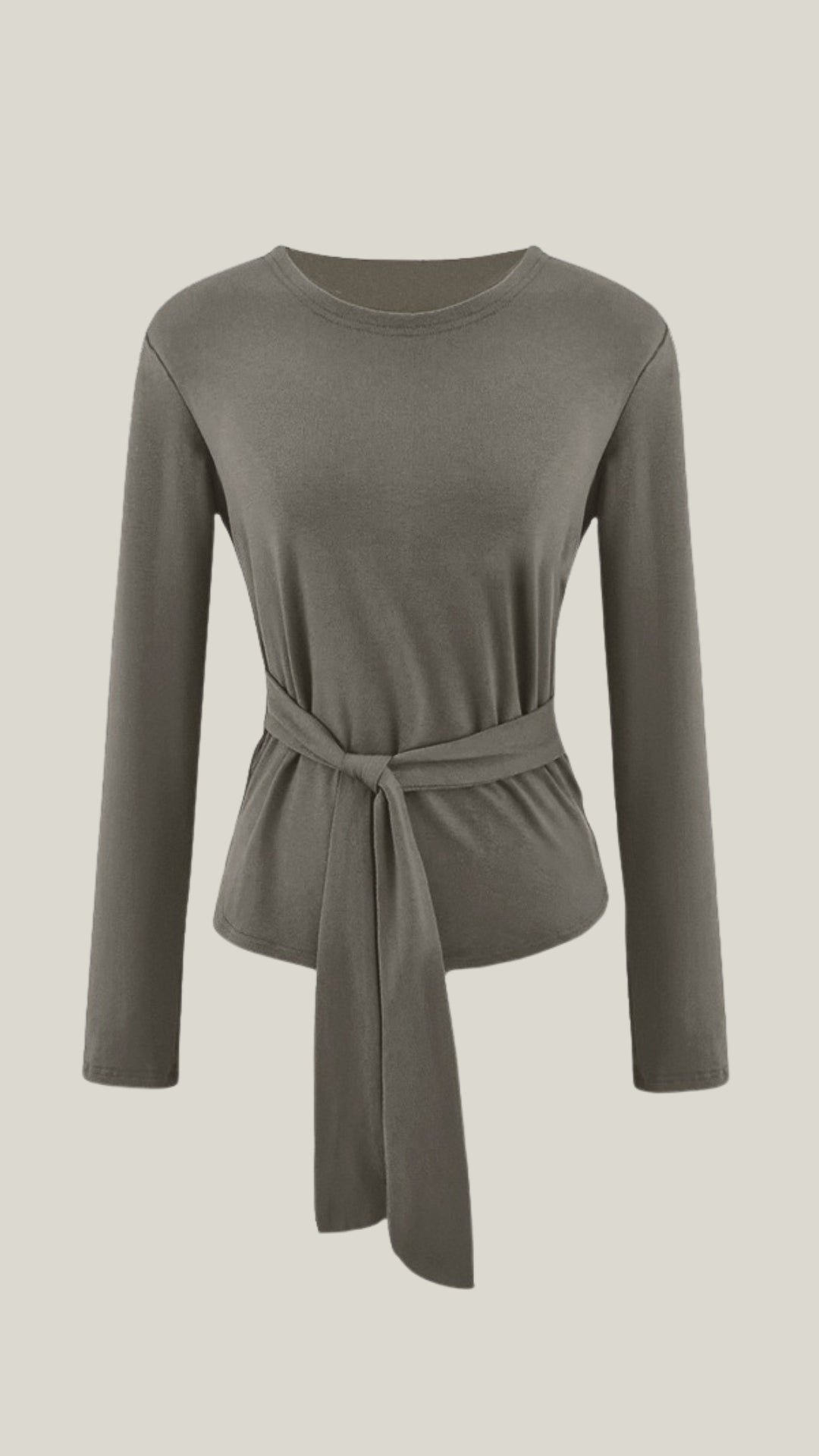 Top Holly de manga larga con detalle de lazo