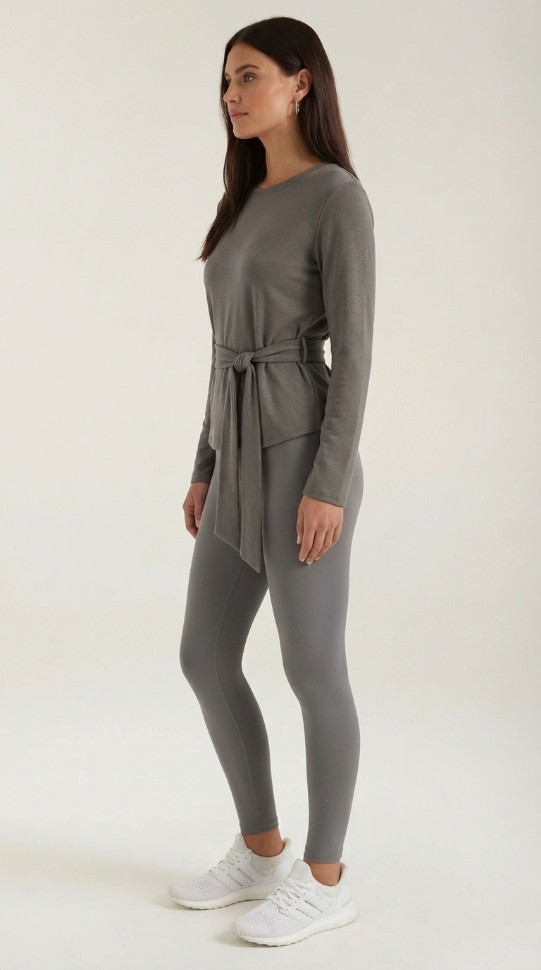 Top Holly de manga larga con detalle de lazo